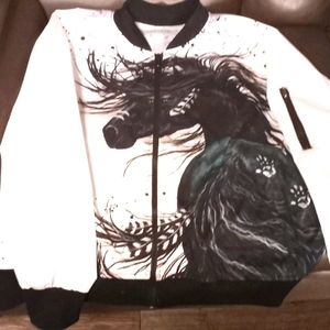Horse wind breaker jacket